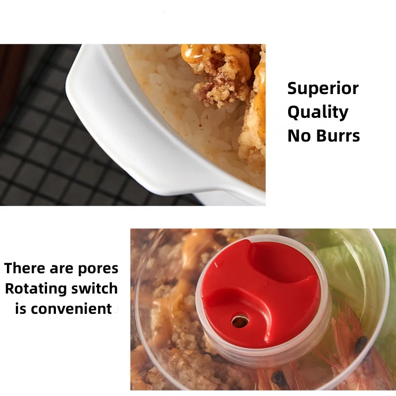 Microwave-Safe Heating & Storage Bowl – Plastic Food Container with Lid for Steamed Buns, Instant Noodles & Leftovers