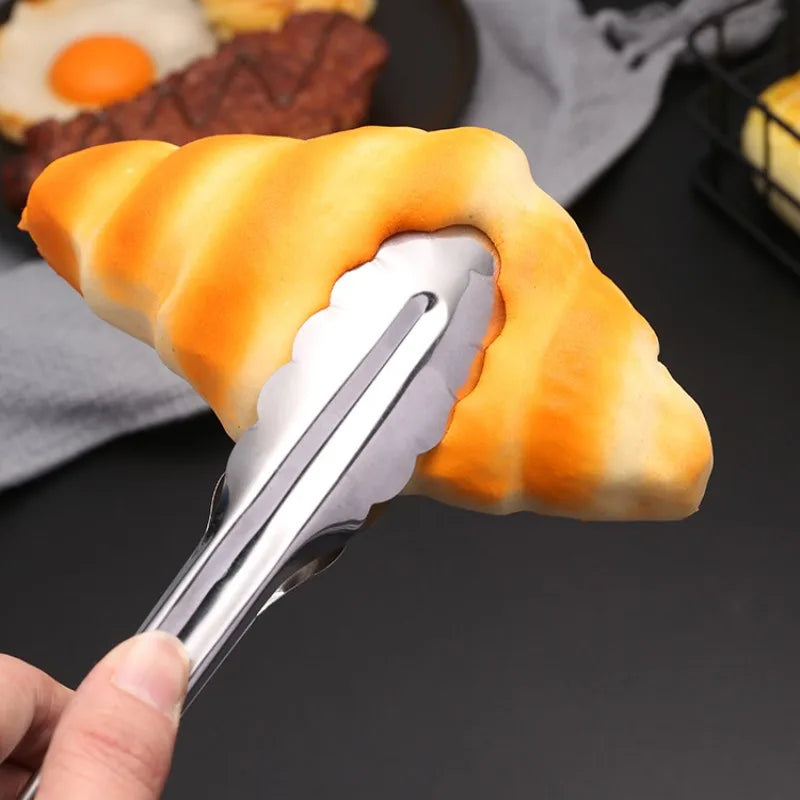 Stainless Steel Kitchen Food Tongs – Cooking, BBQ & Buffet Utensils