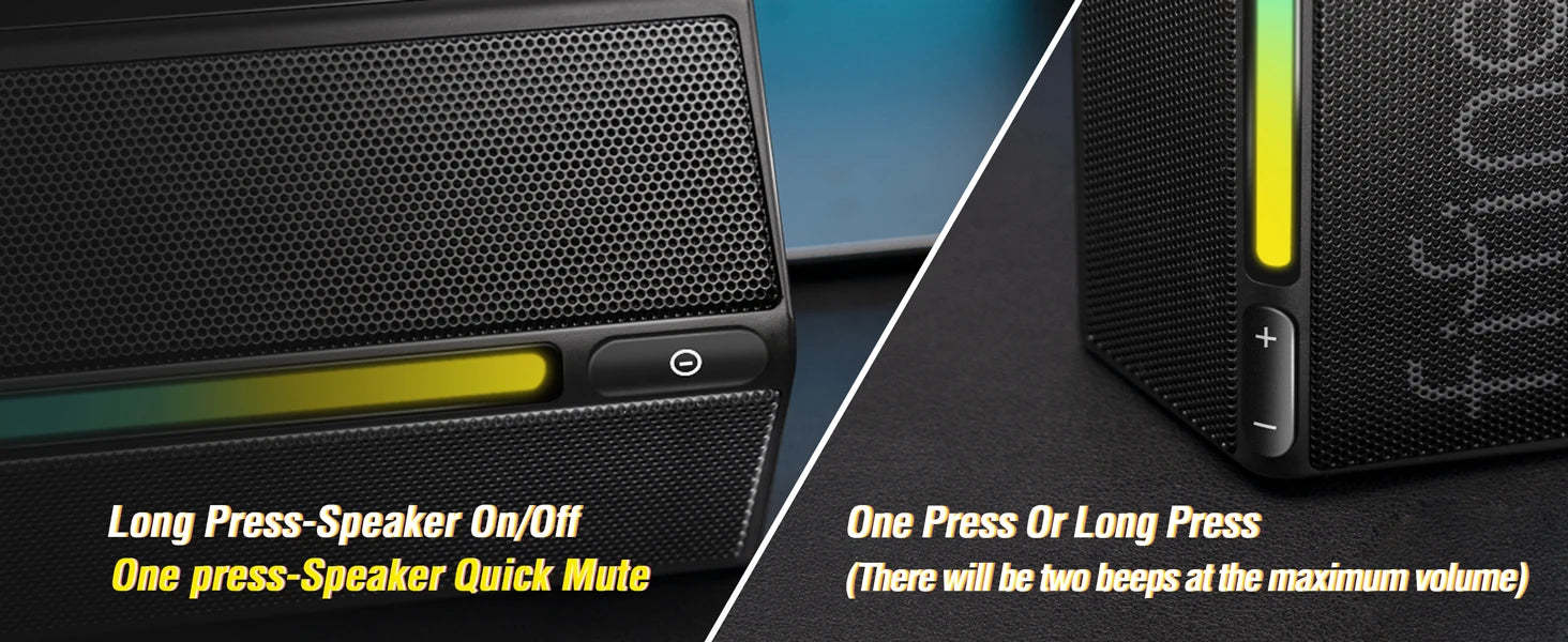 FIFINE Ampligame A20 Gaming Sound Box – USB RGB Stereo Speaker with Volume Control