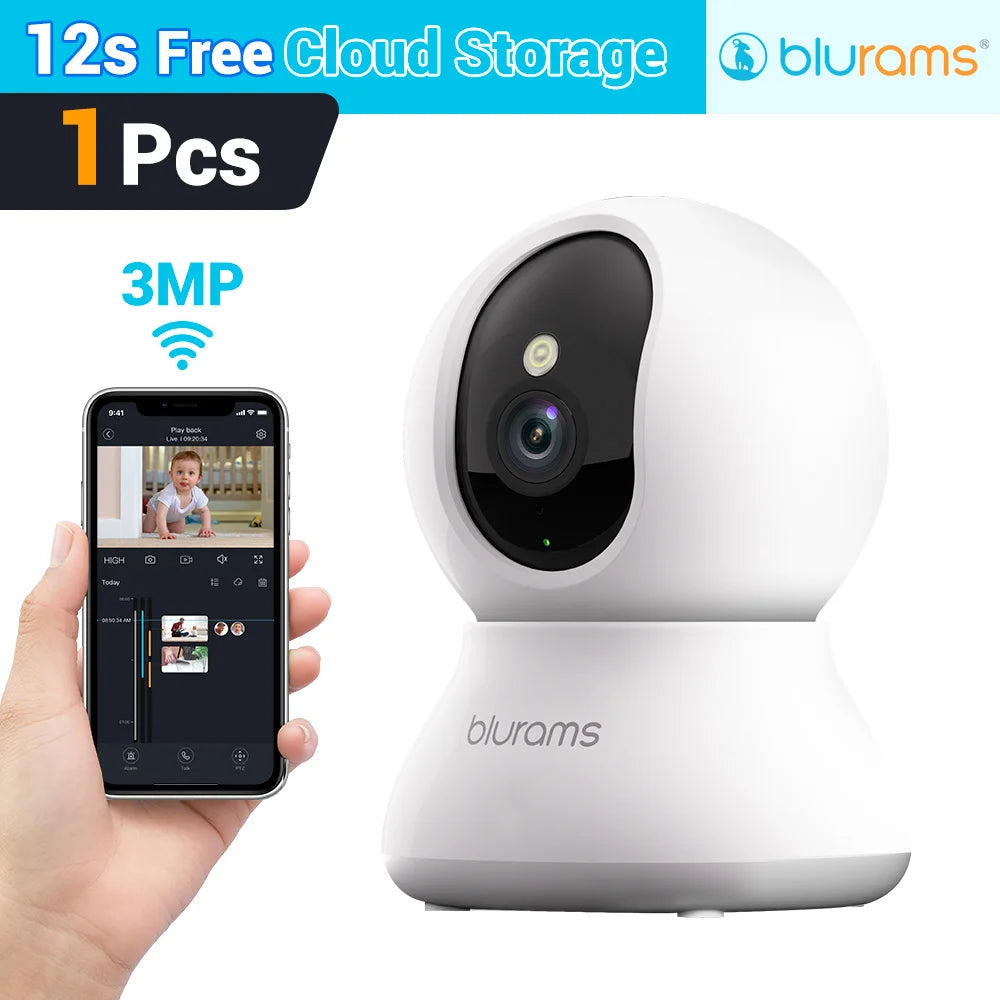 Blurams 2K HD Baby Monitor Camera – Home Security with Motion Detection & Two-Way Audiot