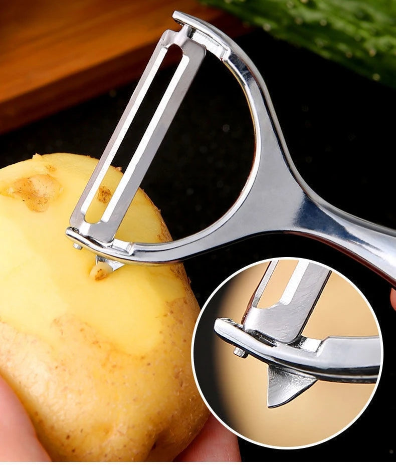 Stainless Steel Vegetable & Potato Peeler – Multi-Function Kitchen Tool