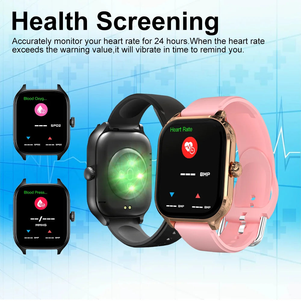 LAXASFIT H9 Smartwatch – 2025 Bluetooth Fitness Tracker