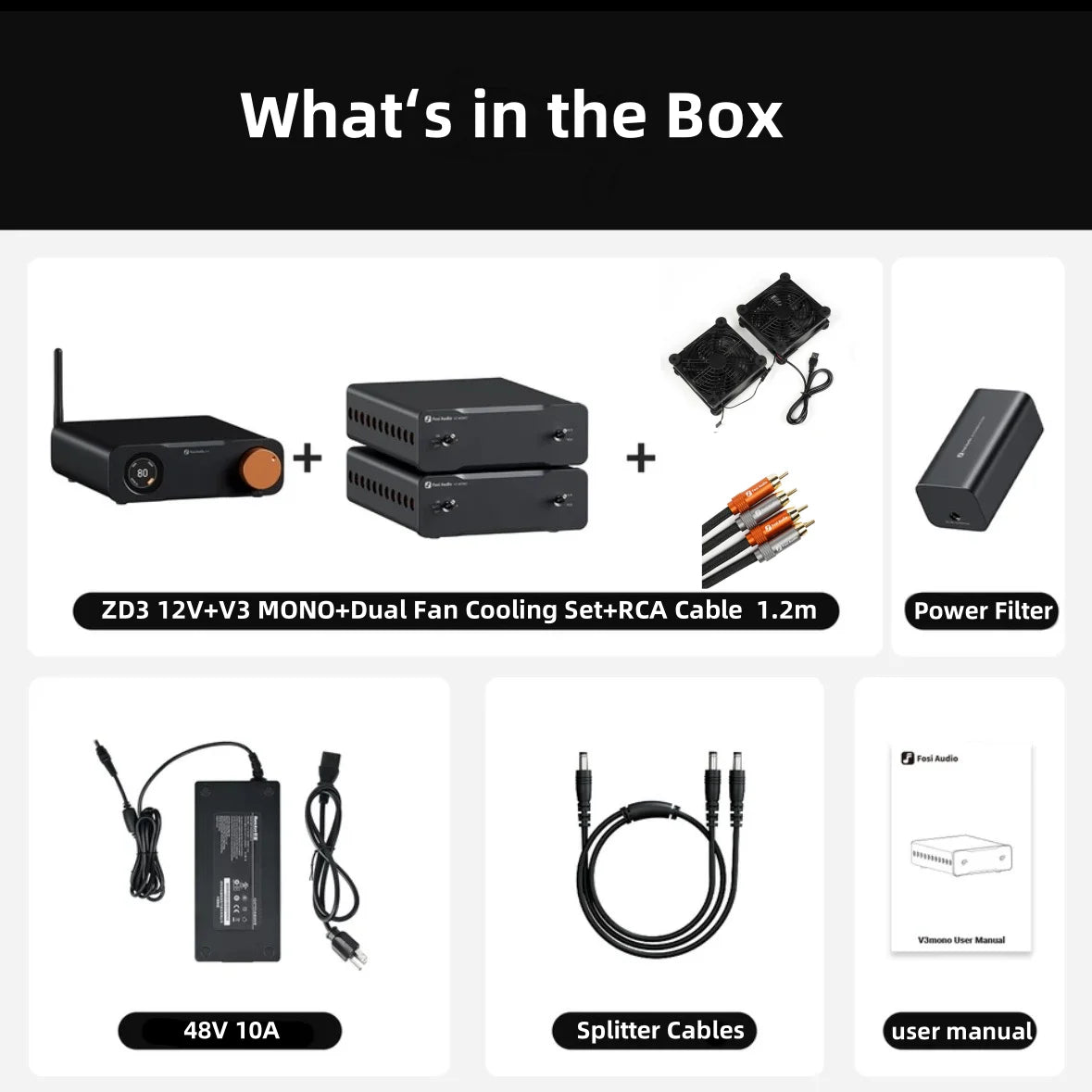 Fosi Audio ZD3 Bluetooth Desktop DAC – ES9039Q2M, USB/ARC, Remote Control