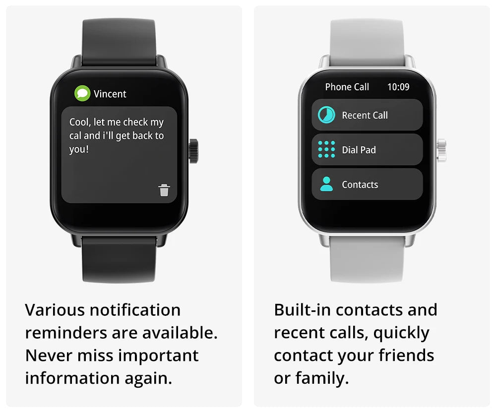 COLMI P81 Smart Watch – 1.9" Screen, Voice Calling & 24H Health Monitor