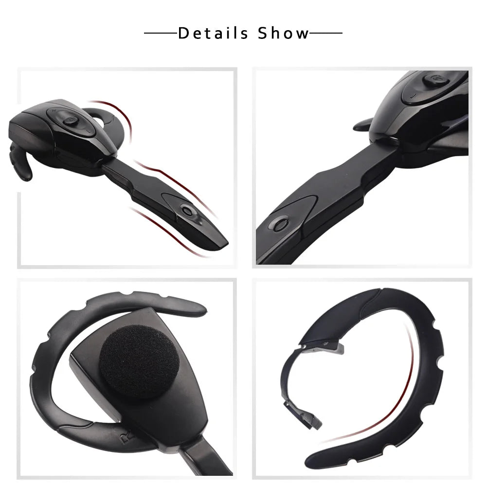Wireless Bluetooth Headset – Hands-Free Business Earphones with Mic