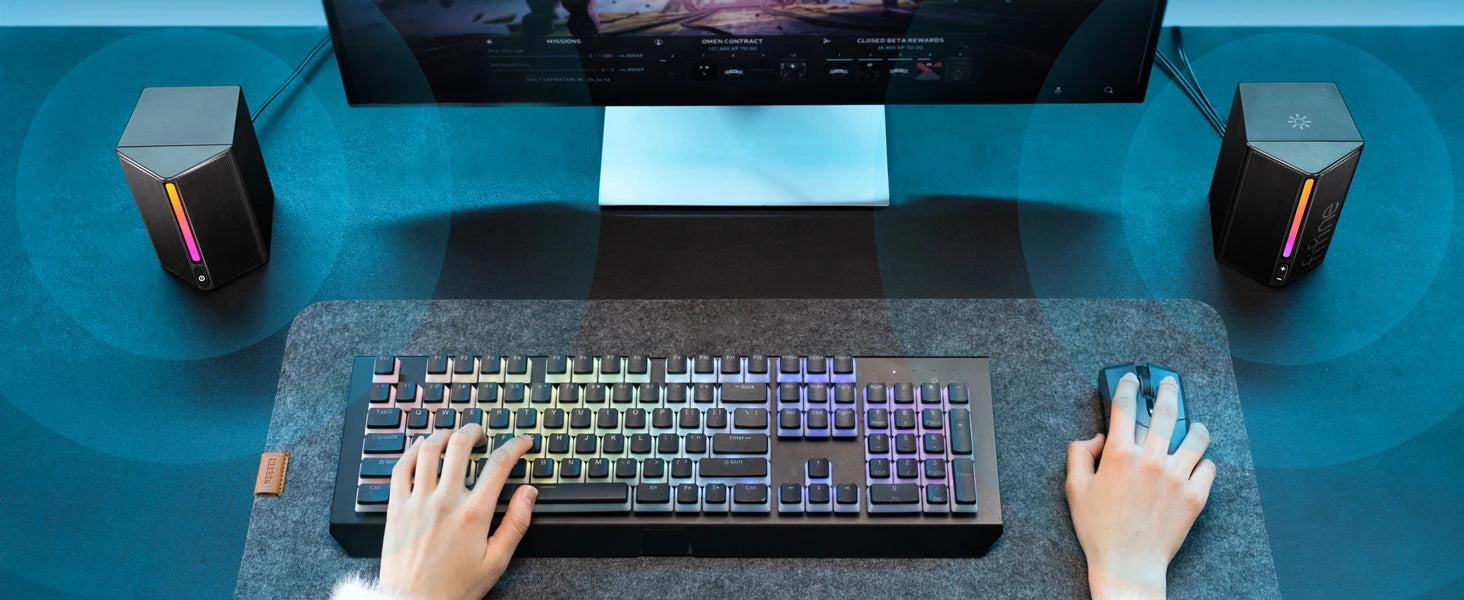 FIFINE Ampligame A20 Gaming Sound Box – USB RGB Stereo Speaker with Volume Control