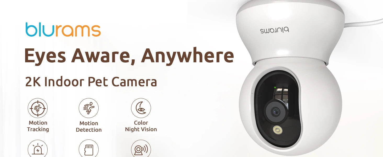 Blurams A31S 2-Pack Indoor Security Cameras – 2K HD with One-Touch Call