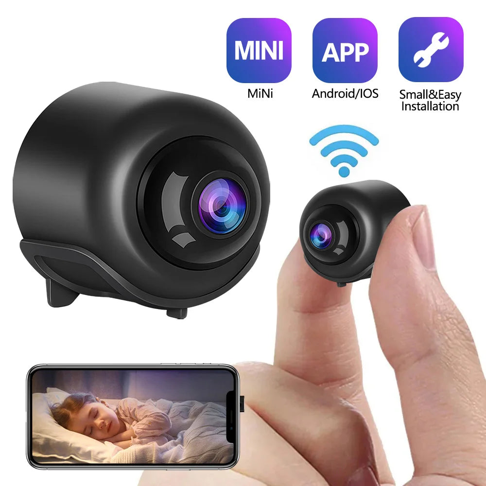 2024 X5 Mini WiFi Camera – Indoor Night Vision Security with Audio & Video Recording