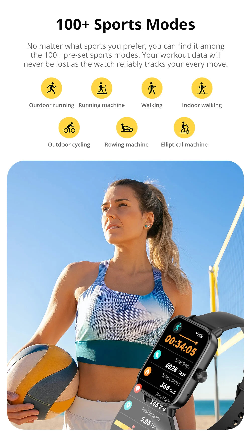 COLMI P81 Smart Watch – 1.9" Screen, Voice Calling & 24H Health Monitor
