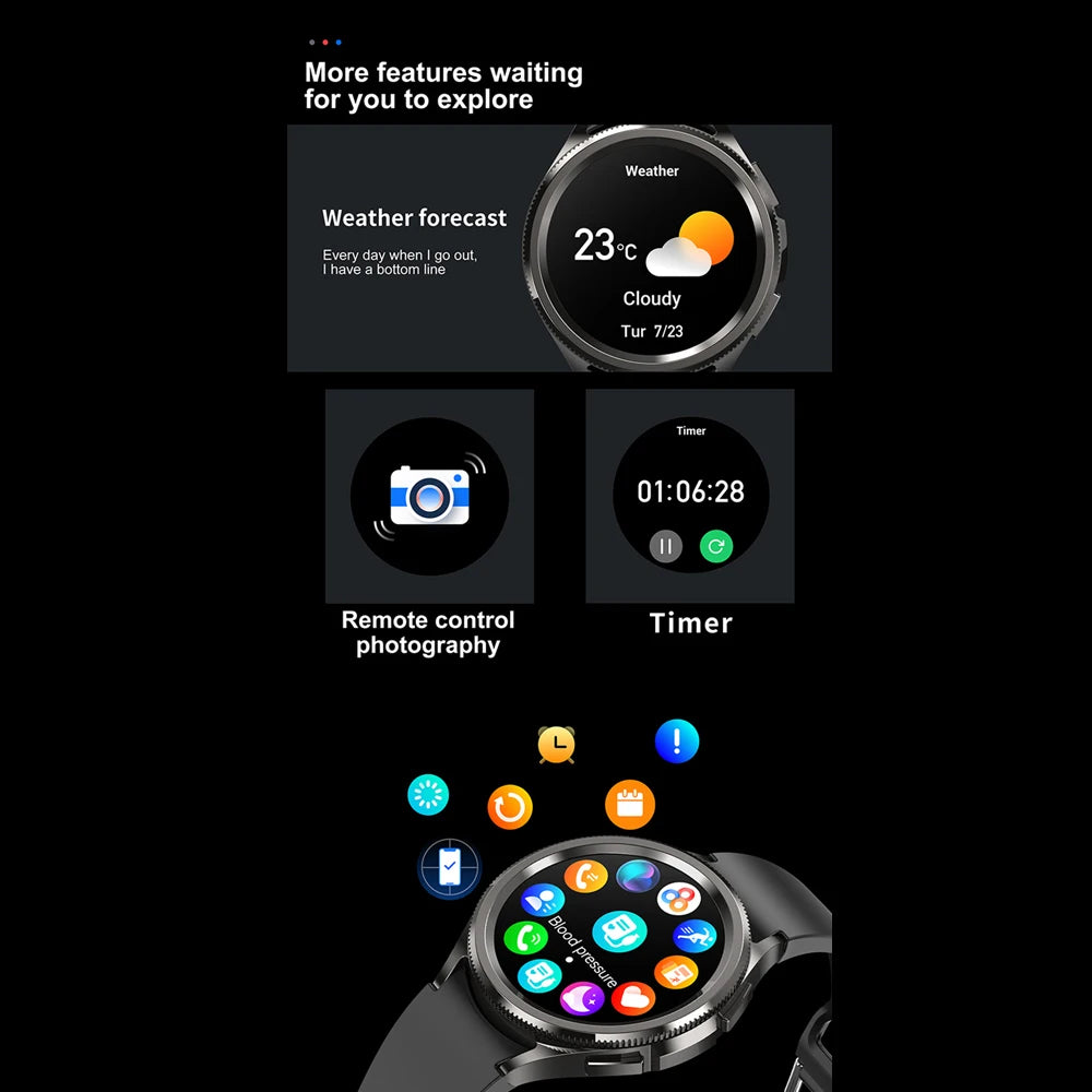 Samsung Galaxy Watch6 Classic – GPS Smartwatch with Bluetooth Call & Health Tracking