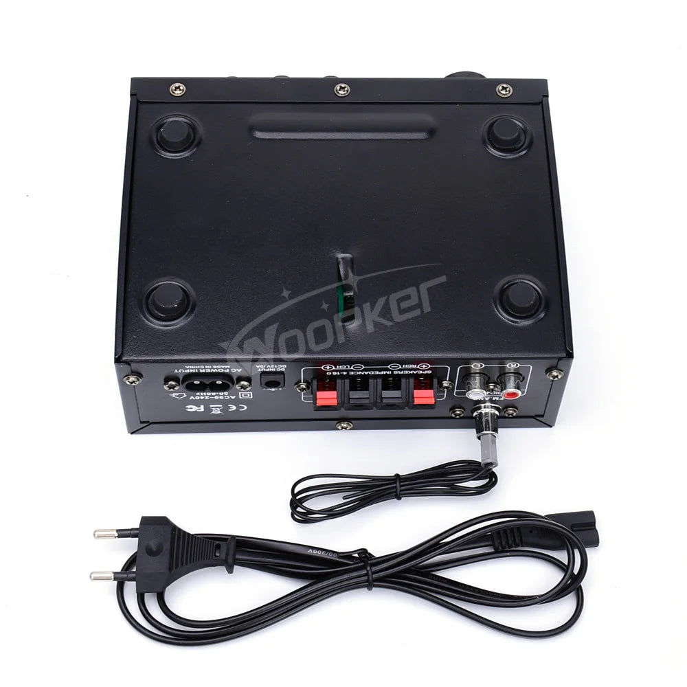 Woopker AK45 HiFi Bluetooth Amplifier – 2.0 Channel, 90Wx2, Home & Car Audio