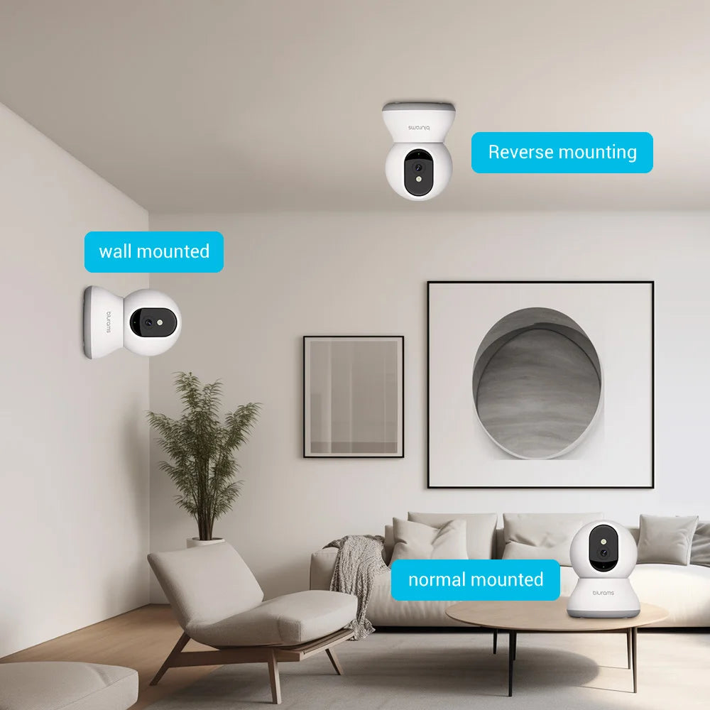 Blurams A31S 2-Pack Indoor Security Cameras – 2K HD with One-Touch Call