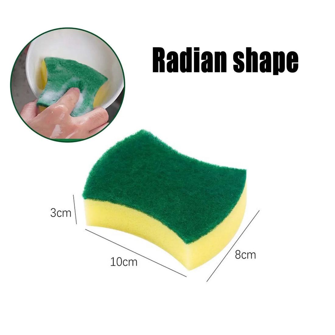 Magic Cleaning Sponges – Heavy-Duty Grease & Rust Remover for Kitchen Use
