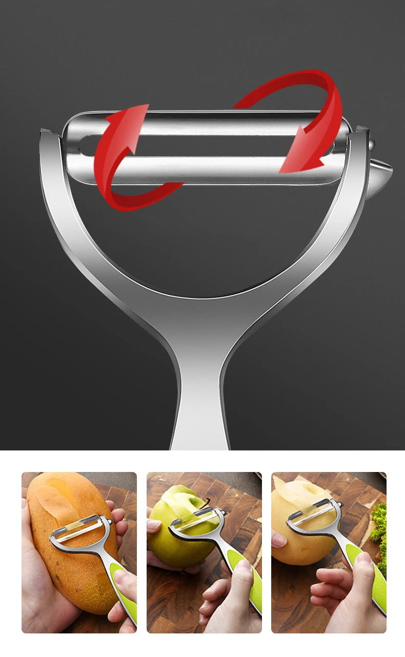 Stainless Steel Vegetable & Potato Peeler – Multi-Function Kitchen Tool