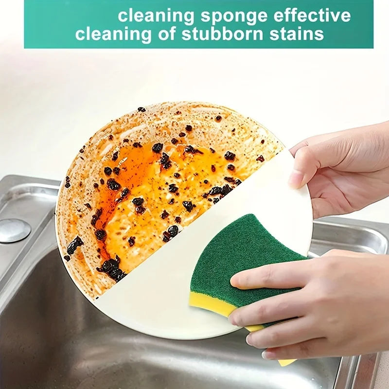 Magic Cleaning Sponges – Heavy-Duty Grease & Rust Remover for Kitchen Use