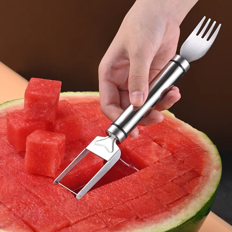 Stainless Steel Windmill Watermelon Cutter – Fruit Slicer & Watermelon Digger Kitchen Gadget