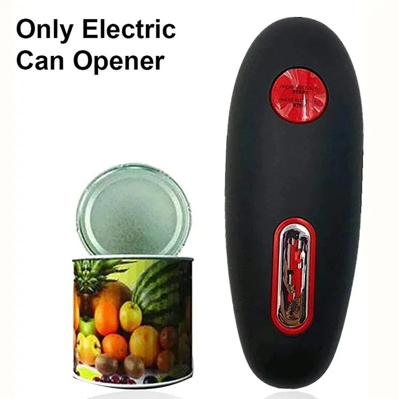 One Touch Electric Can & Jar Opener – Automatic, Portable Kitchen Tool