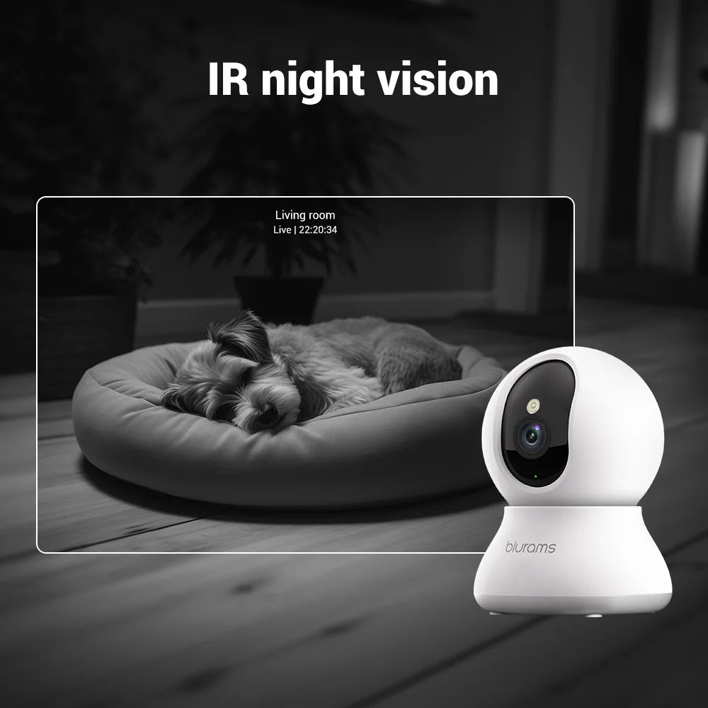 Blurams A31S 2-Pack Indoor Security Cameras – 2K HD with One-Touch Call
