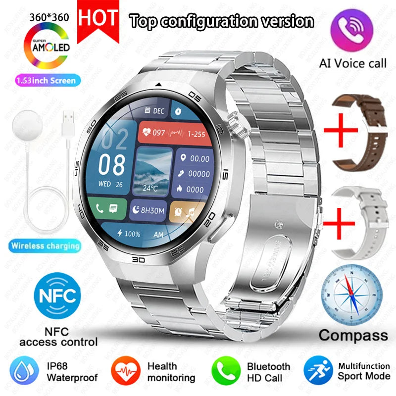 Huawei Watch GT5 Pro – AMOLED Smartwatch with NFC, GPS & Bluetooth Call