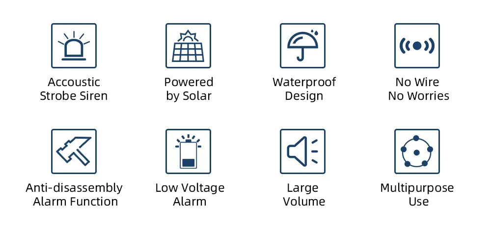 PGST-523 Outdoor Wireless Alarm System – Solar-Powered 433MHz GSM Security with Infrared Sensor & Flashlight