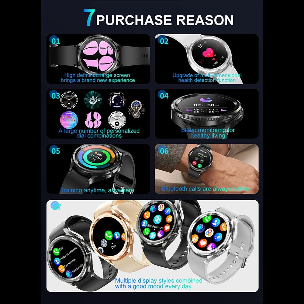 Samsung Galaxy Watch6 Classic – GPS Smartwatch with Bluetooth Call & Health Tracking