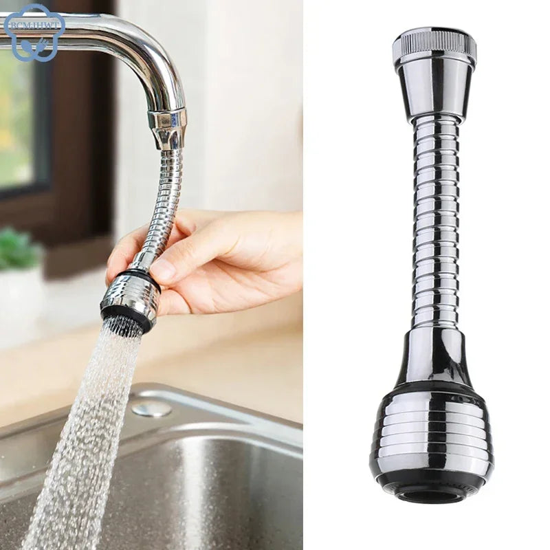 2-Mode 360° Rotatable Faucet Bubbler – High Pressure Water-Saving Extender for Kitchen & Bathroom