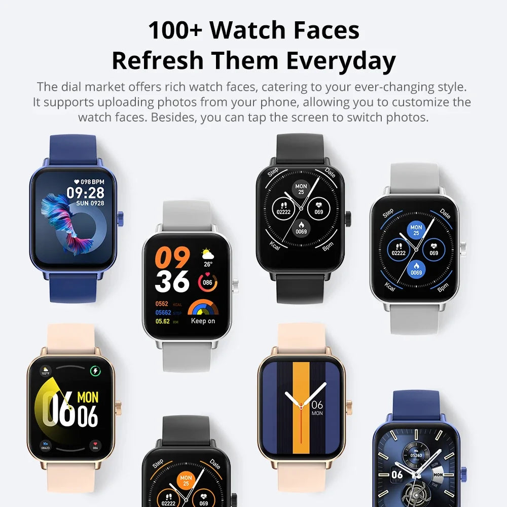 COLMI P81 Smart Watch – 1.9" Screen, Voice Calling & 24H Health Monitor