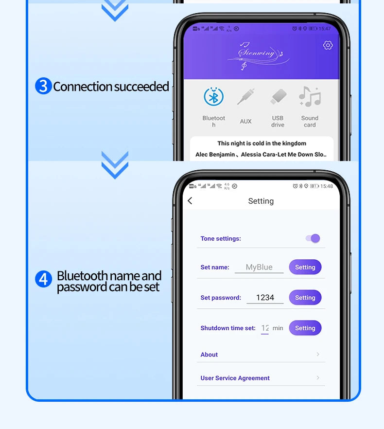 YS-S350H 2.1 Channel Bluetooth 5.1 Amplifier – TPA3251, 220W×2 + 350W Sub Output