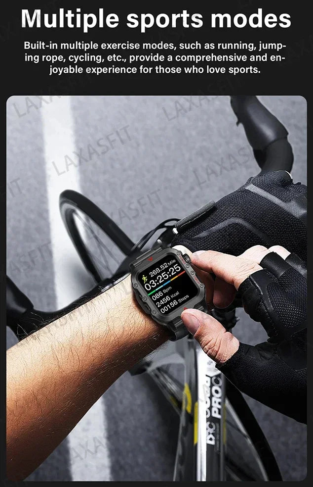 2024 LED Bluetooth Smartwatch for Men – Calling, Sports & Health Monitor