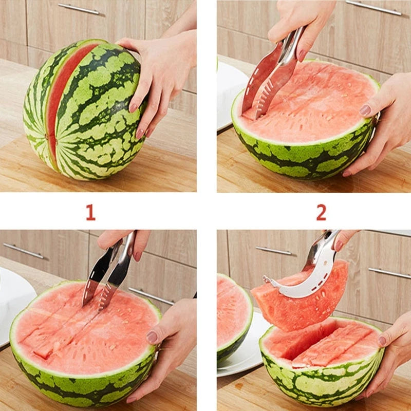 Stainless Steel Windmill Watermelon Cutter – Fruit Slicer & Watermelon Digger Kitchen Gadget