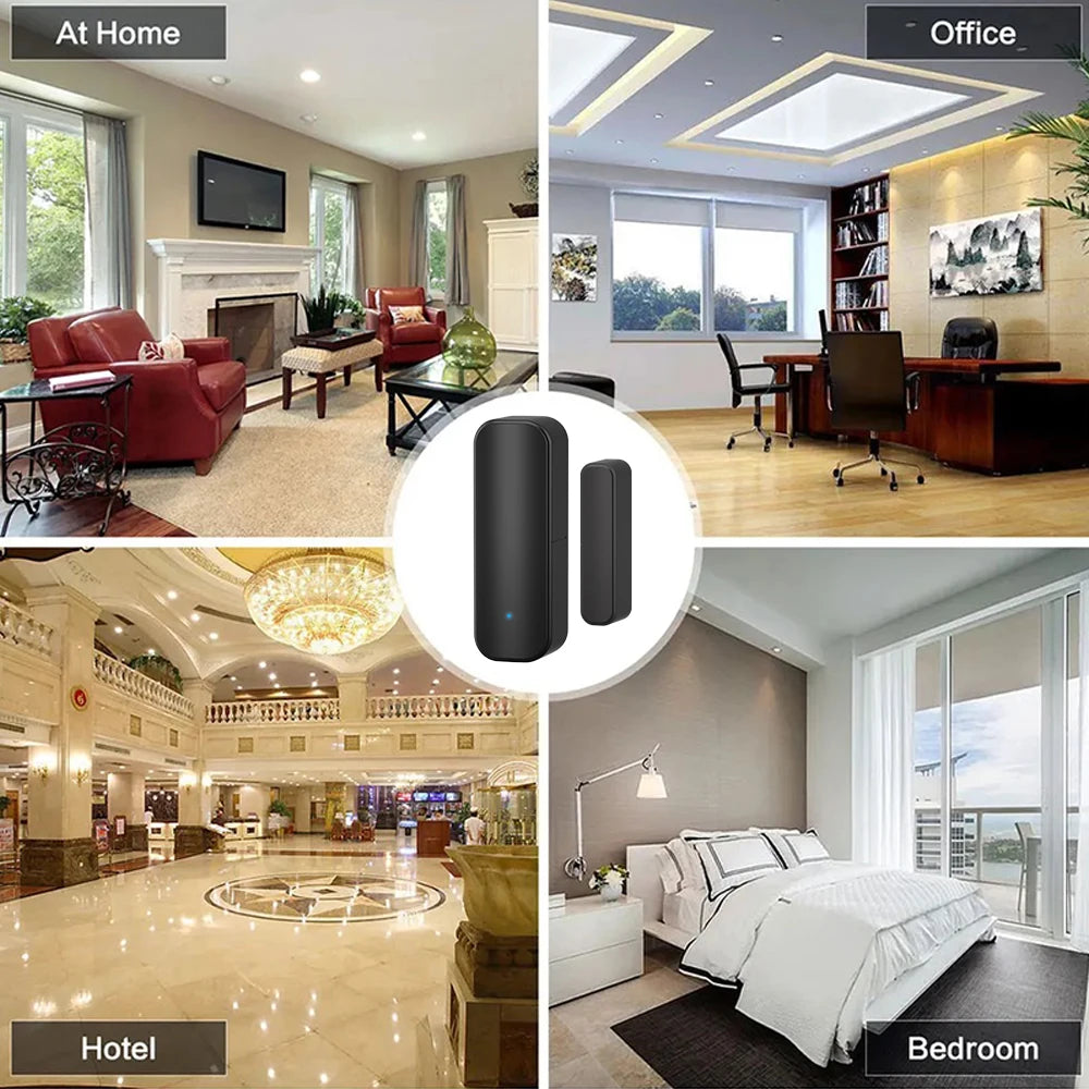 Tuya Smart Door & Window Sensor – WiFi/ZigBee Wireless Open-Close Detector