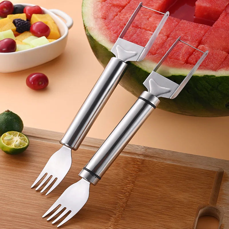 Stainless Steel Windmill Watermelon Cutter – Fruit Slicer & Watermelon Digger Kitchen Gadget
