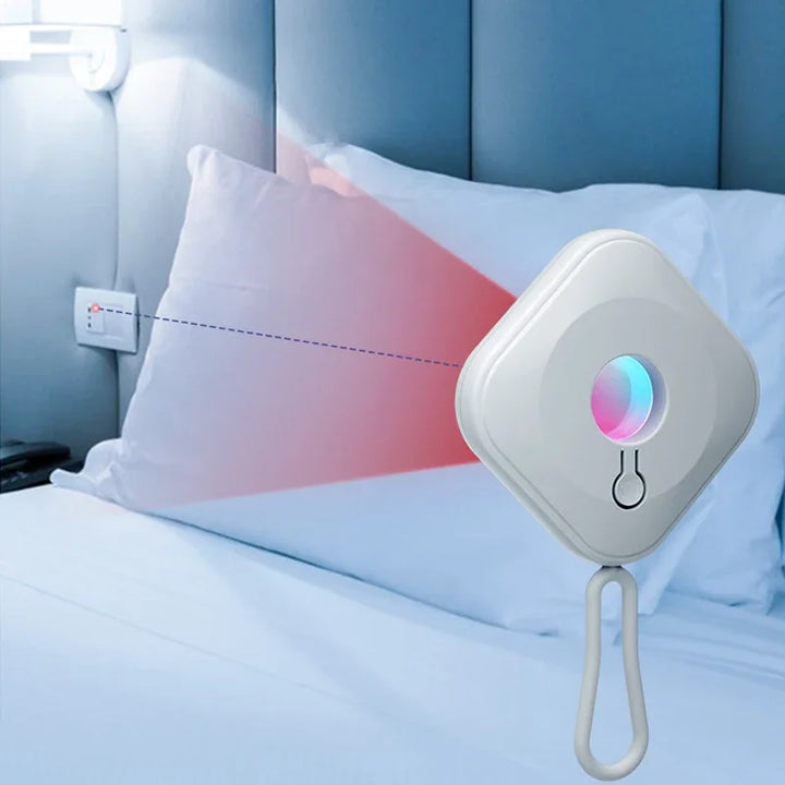 Anti-Peeping Infrared Camera Detector – Mini Hidden Lens Finder with LED Light
