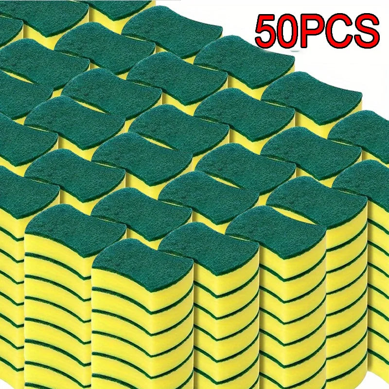 Magic Cleaning Sponges – Heavy-Duty Grease & Rust Remover for Kitchen Use