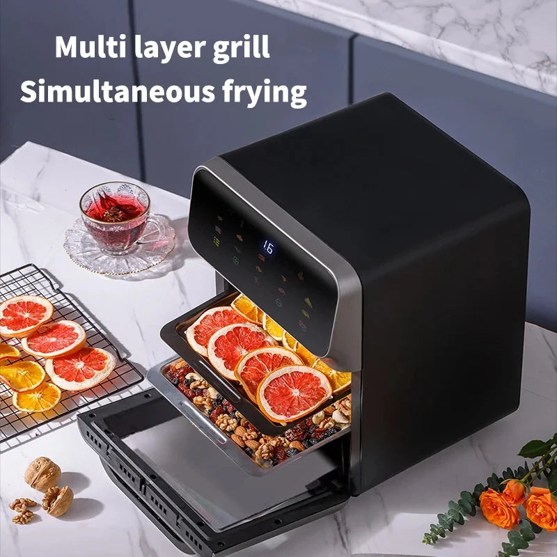 10L Large Capacity Electric Air Fryer – Oil-Free Convection Oven with 360° Baking