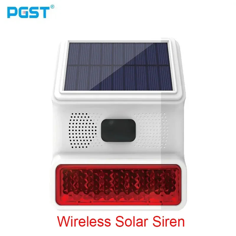 PGST-523 Outdoor Wireless Alarm System – Solar-Powered 433MHz GSM Security with Infrared Sensor & Flashlight