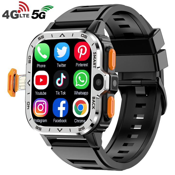 Valdus PGD Android Smart Watch – Dual Camera, GPS, 4G SIM, NFC, 16G/64G Storage