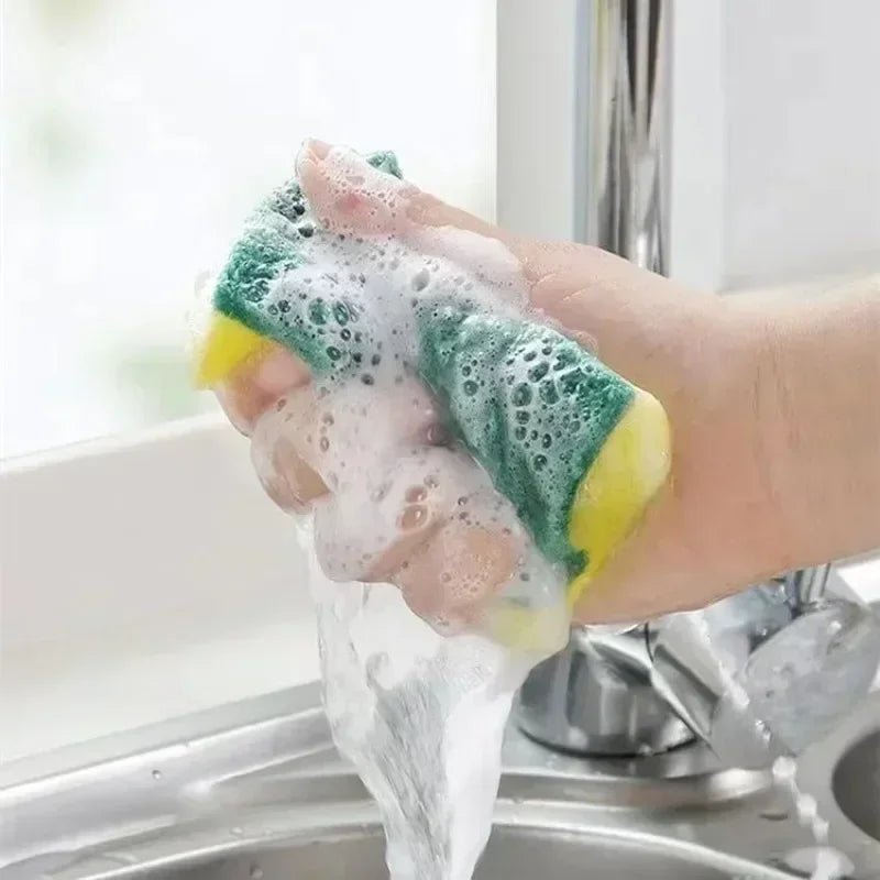 Magic Cleaning Sponges – Heavy-Duty Grease & Rust Remover for Kitchen Use