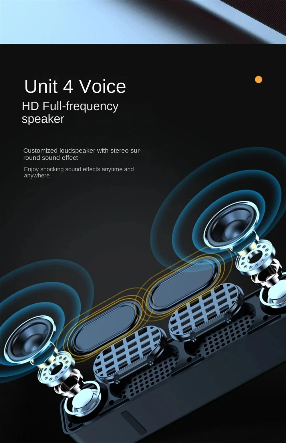 Original Bluetooth Subwoofer Soundbar – Wireless TV & Computer Speaker