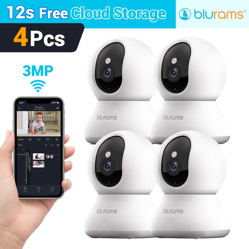 Blurams 2K HD Baby Monitor Camera – Home Security with Motion Detection & Two-Way Audiot