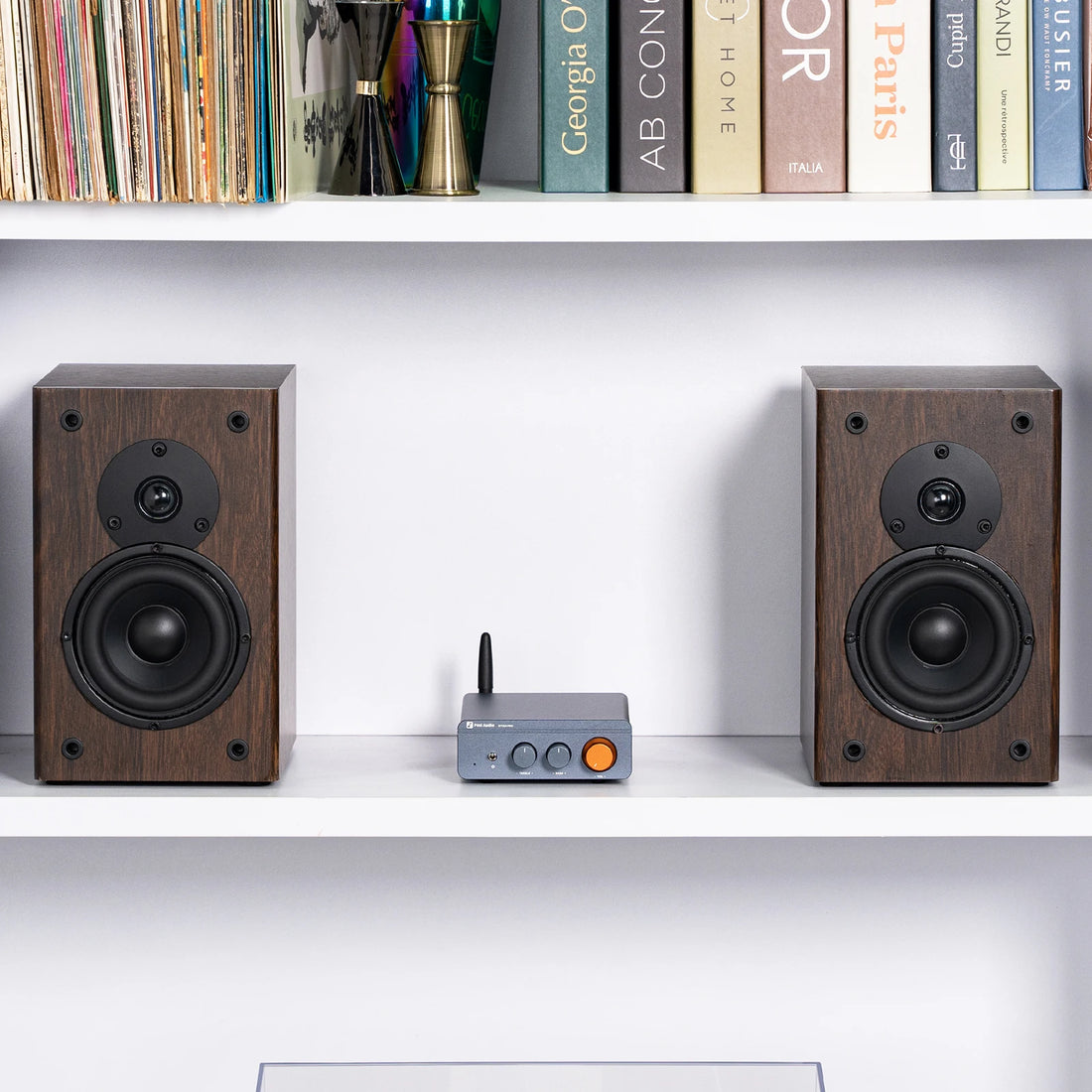 Fosi Audio BT20A Pro Bluetooth Stereo Amplifier – 300W x2 HiFi Class D TPA3255 Mini Amp with Bass & Treble Control for Home Theater