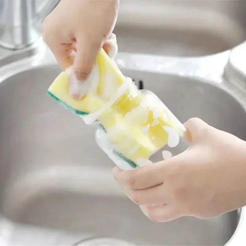 Magic Cleaning Sponges – Heavy-Duty Grease & Rust Remover for Kitchen Use