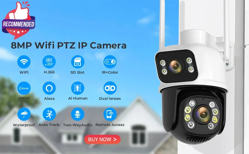 WiFi NVR 8CH/4CH 6MP H.265 ONVIF – Network Video Recorder with Face Detection
