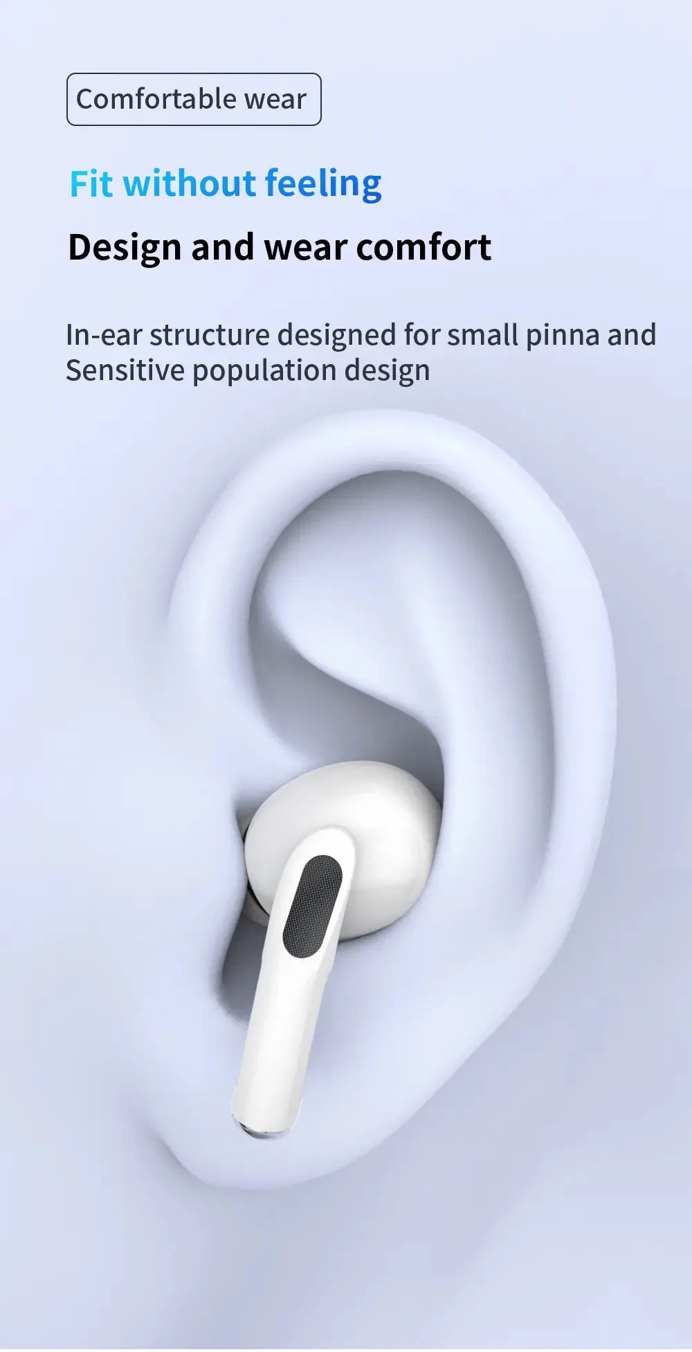 2024 Air Pro True Wireless Earbuds – HiFi Bluetooth Earphones with Noise Reduction