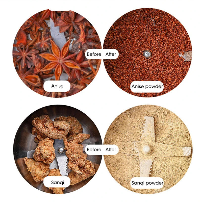 400W Electric Coffee & Spice Grinder – Multi-Purpose Kitchen Mill