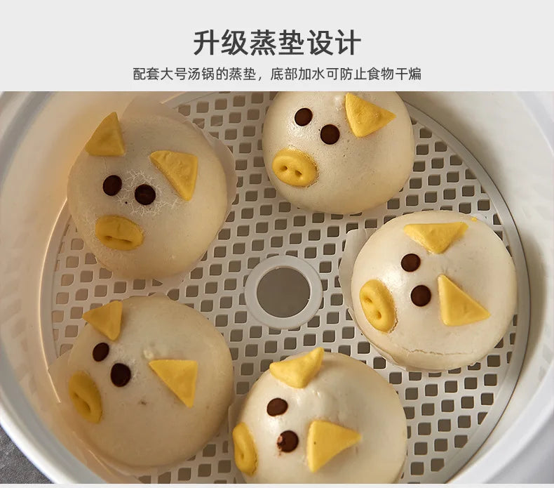 Microwave-Safe Heating & Storage Bowl – Plastic Food Container with Lid for Steamed Buns, Instant Noodles & Leftovers