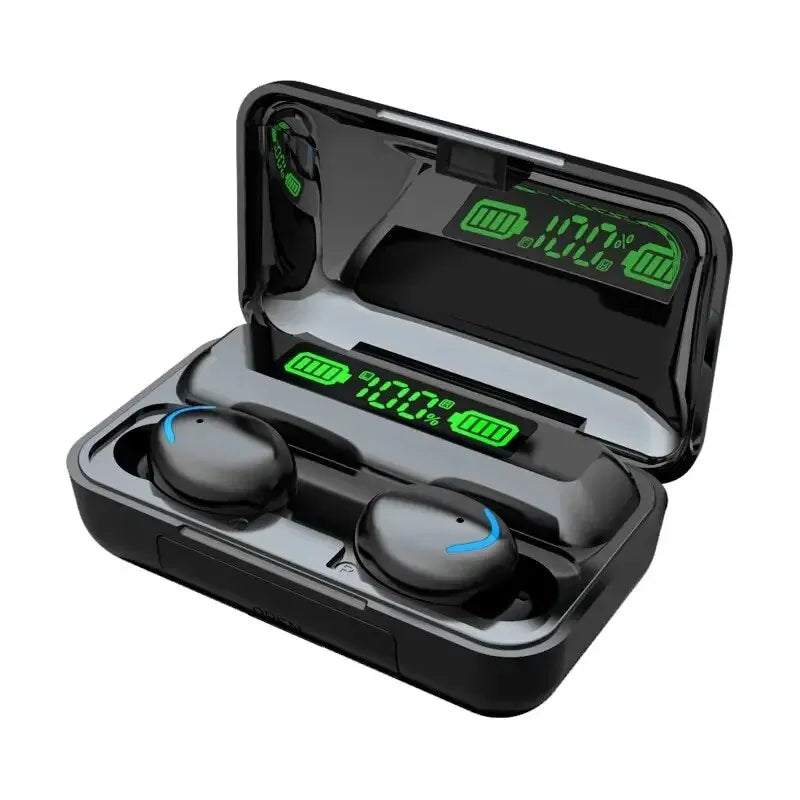 F9 TWS Wireless Bluetooth Earbuds – Waterproof Headphones with Digital Display Case