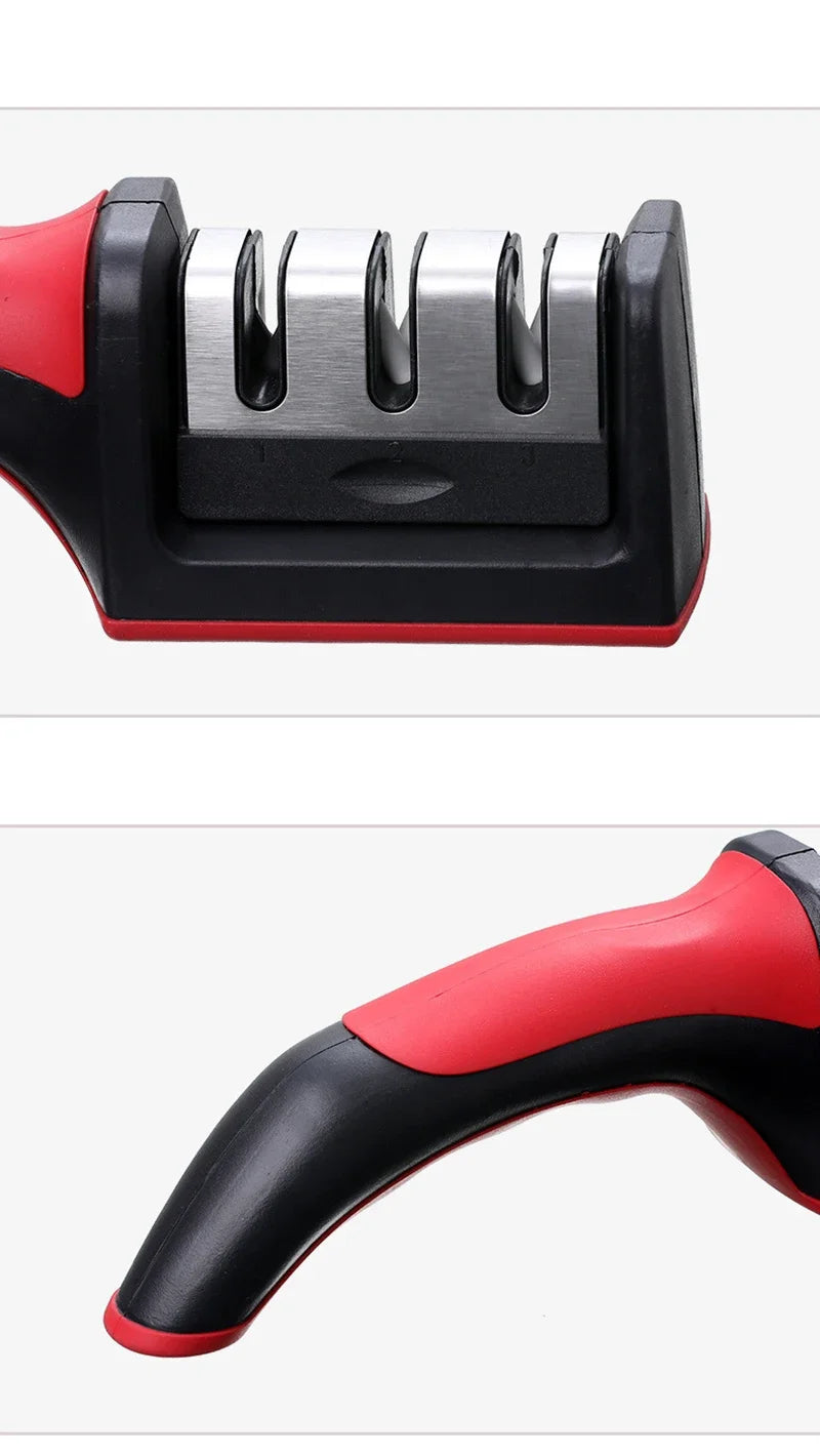 Level 3 Quick Knife Sharpener – Anti-Slip Base Kitchen Tool