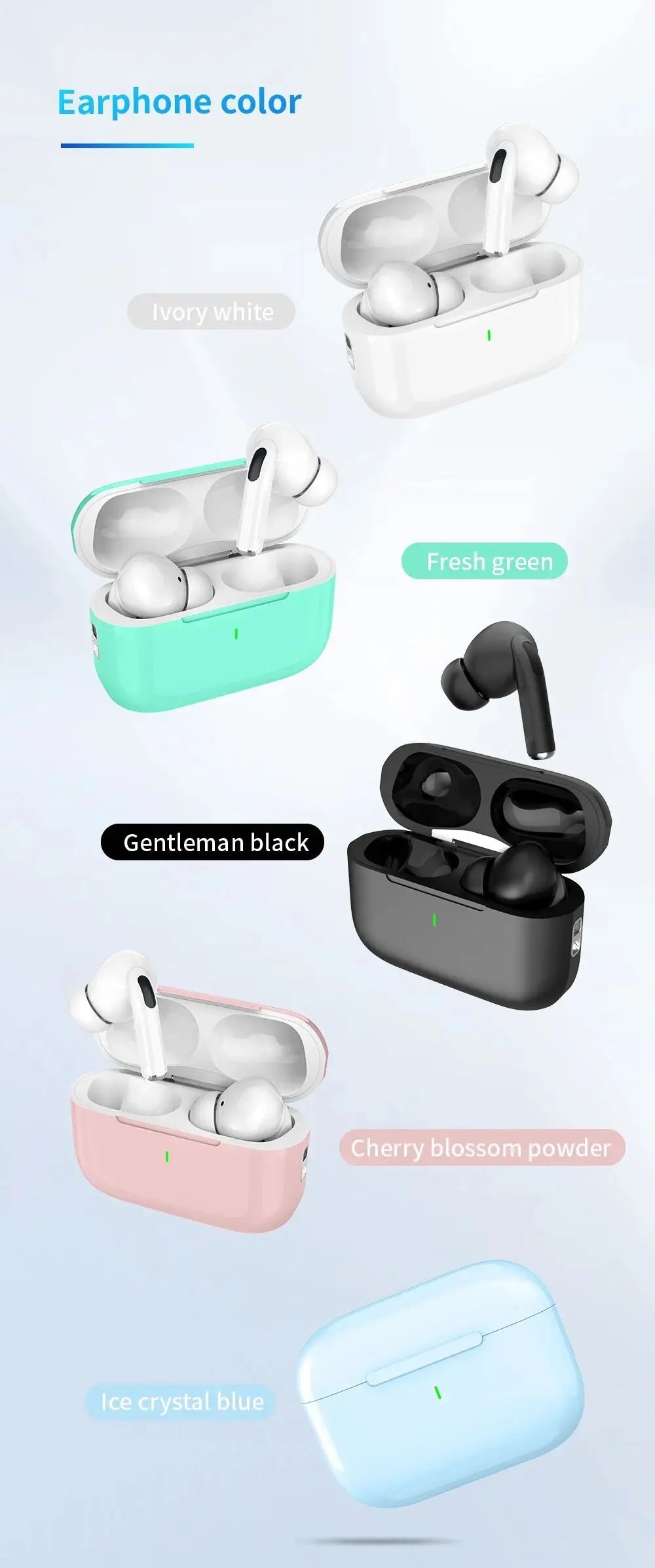 2024 Air Pro True Wireless Earbuds – HiFi Bluetooth Earphones with Noise Reduction