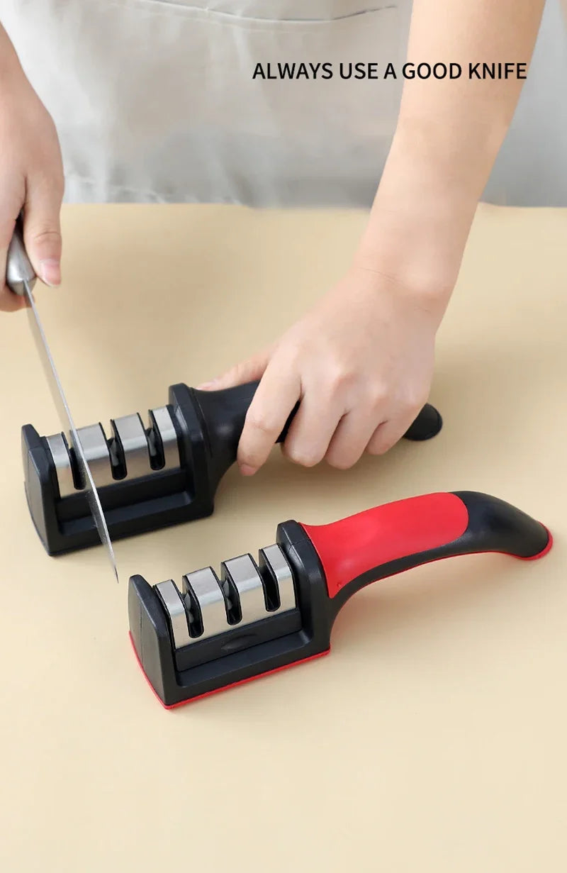 Level 3 Quick Knife Sharpener – Anti-Slip Base Kitchen Tool